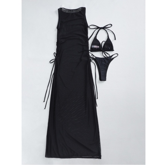 Black 3 Piece Swim Set